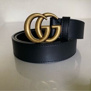 ❌SOLD❌G G Logo Vegan Leather belt -Size 90